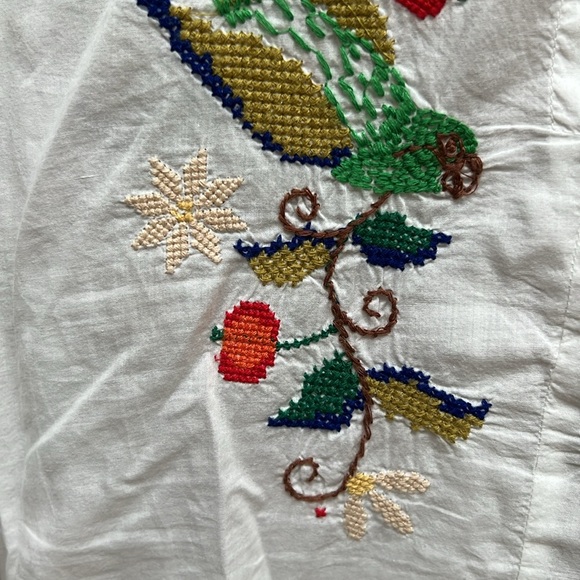 Farm Rio Pitanga Embroidered Peasant Blouse Size XL - Picture 10 of 12